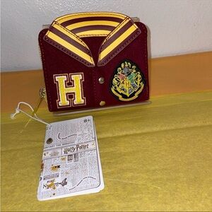 Loungefly Harry Potter Hogwarts Crest Gryffindor Varsity Jacket Wallet